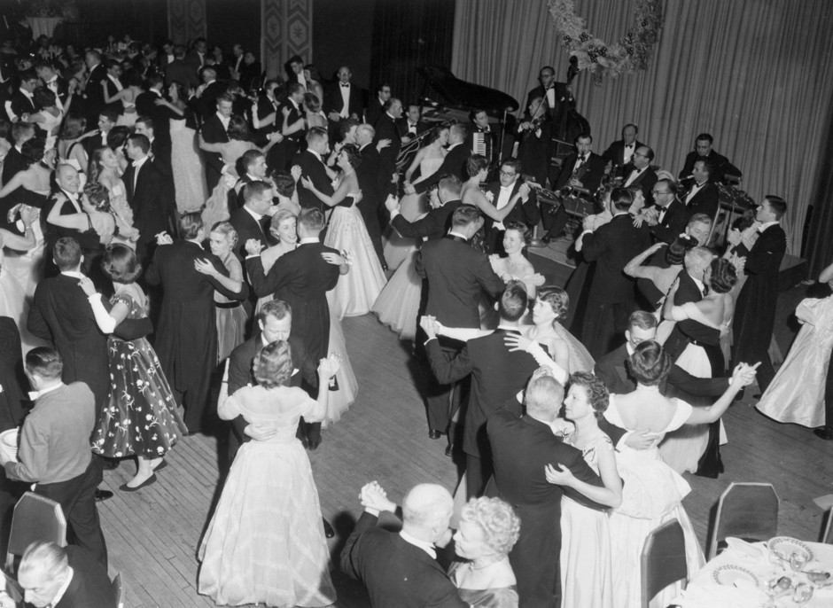 Couples dance at a country club in Ossining, New York, in 1956. 