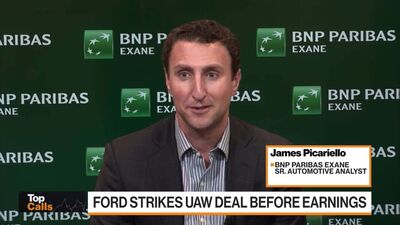 Watch Top Calls: Ford Strikes UAW Deal Before Earnings - Bloomberg