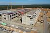 Aerial Views Of Tesla Inc. German Gigafactory Construction Site 
