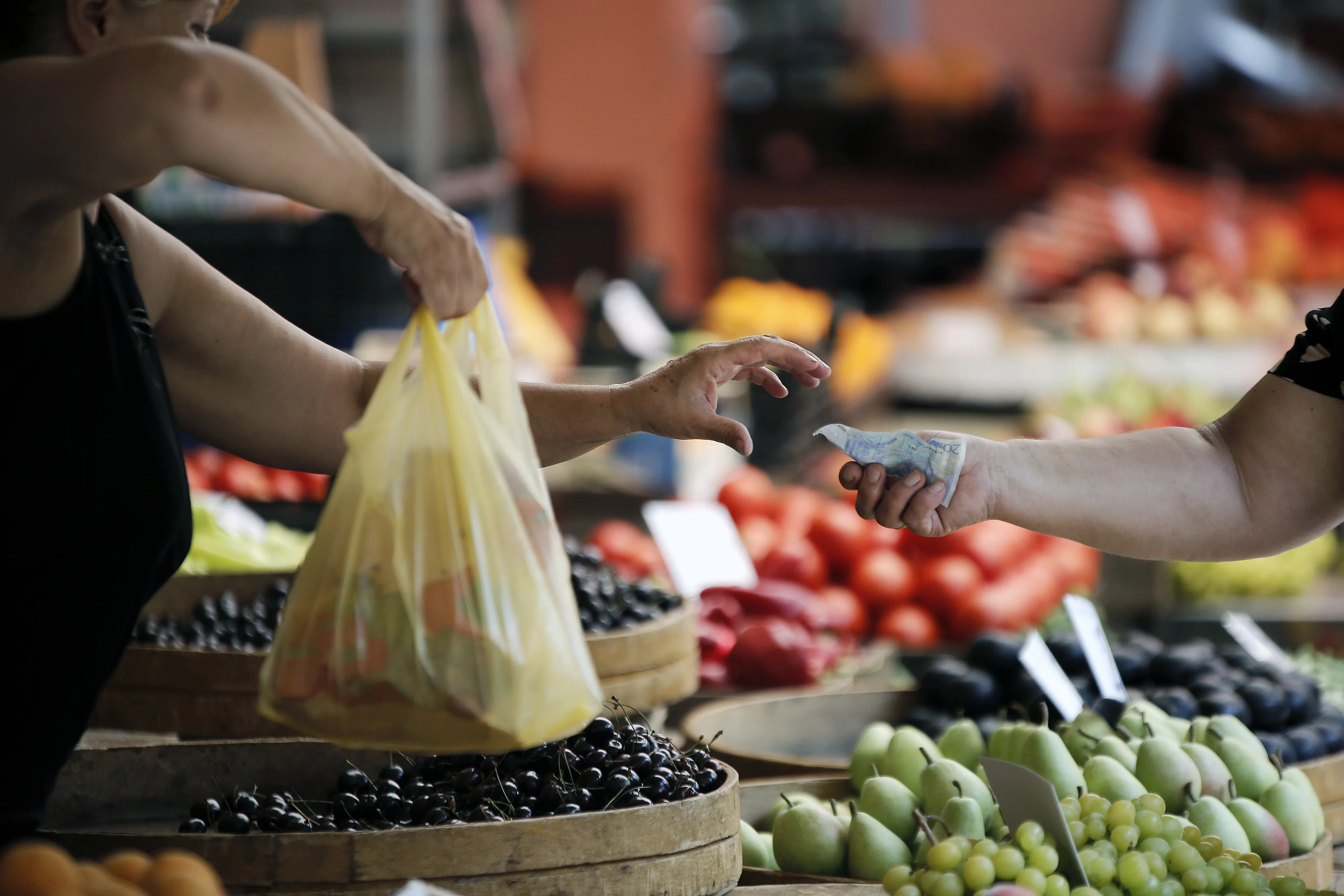 Supermarket Retail As Shoppers Faced With Value Added Tax Increases
