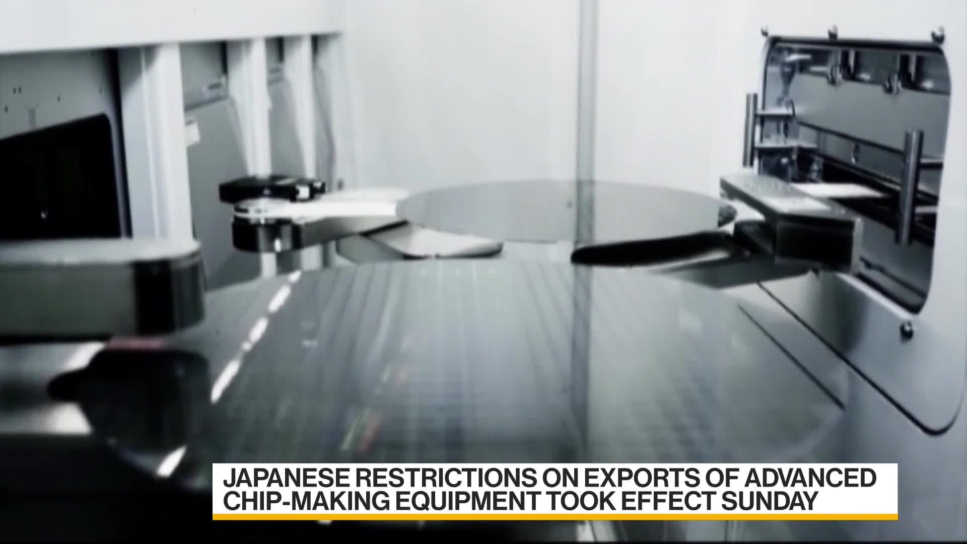 Watch Japan's ChipTechnology Export Bans Come Into Force Bloomberg