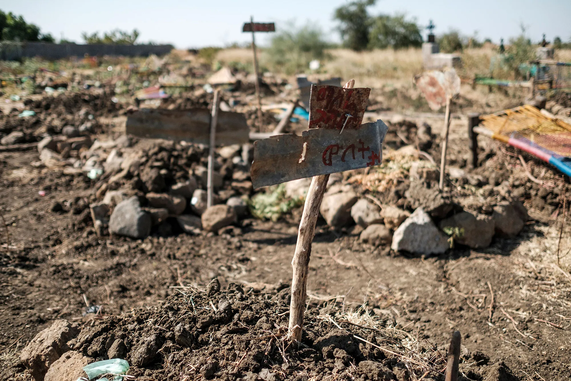 A cemetery for&nbsp;victims that were allegedly killed in a massacre in Mai Kadra, Ethiopia, Nov. 2020.&nbsp;