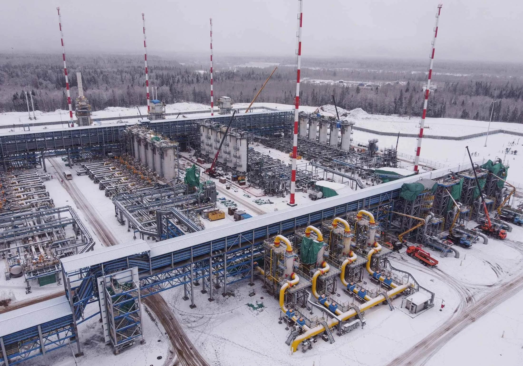 The starting point of the Nord Stream 2 pipeline&nbsp;in Ust-Luga, Russia.