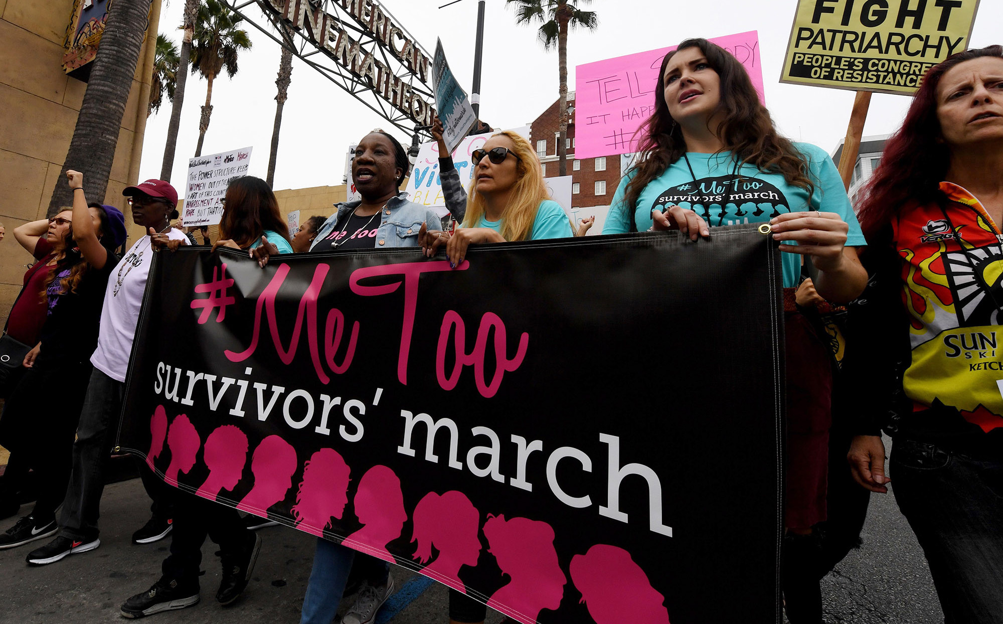 A #MeToo march in Hollywood on Nov. 12, 2017.