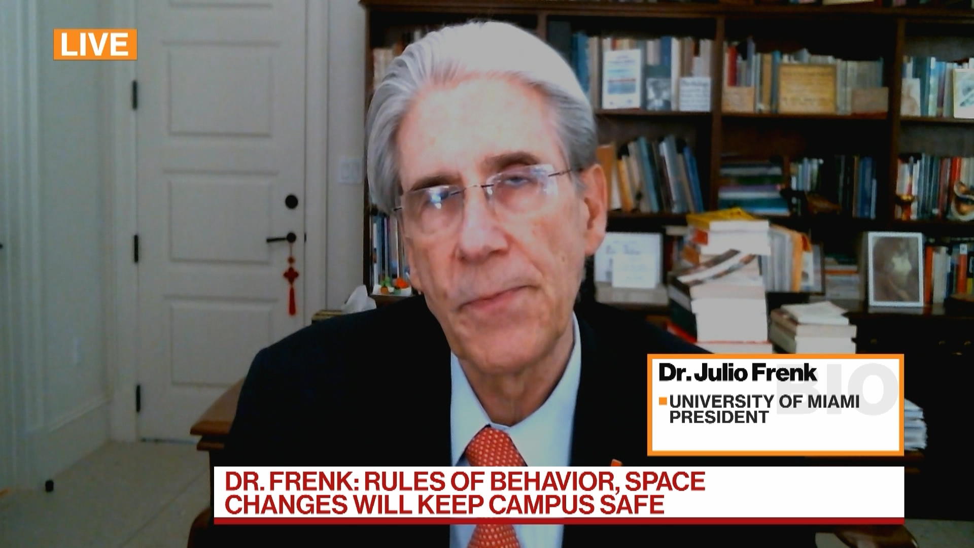 University of Miami President on Reopening Campus - Bloomberg