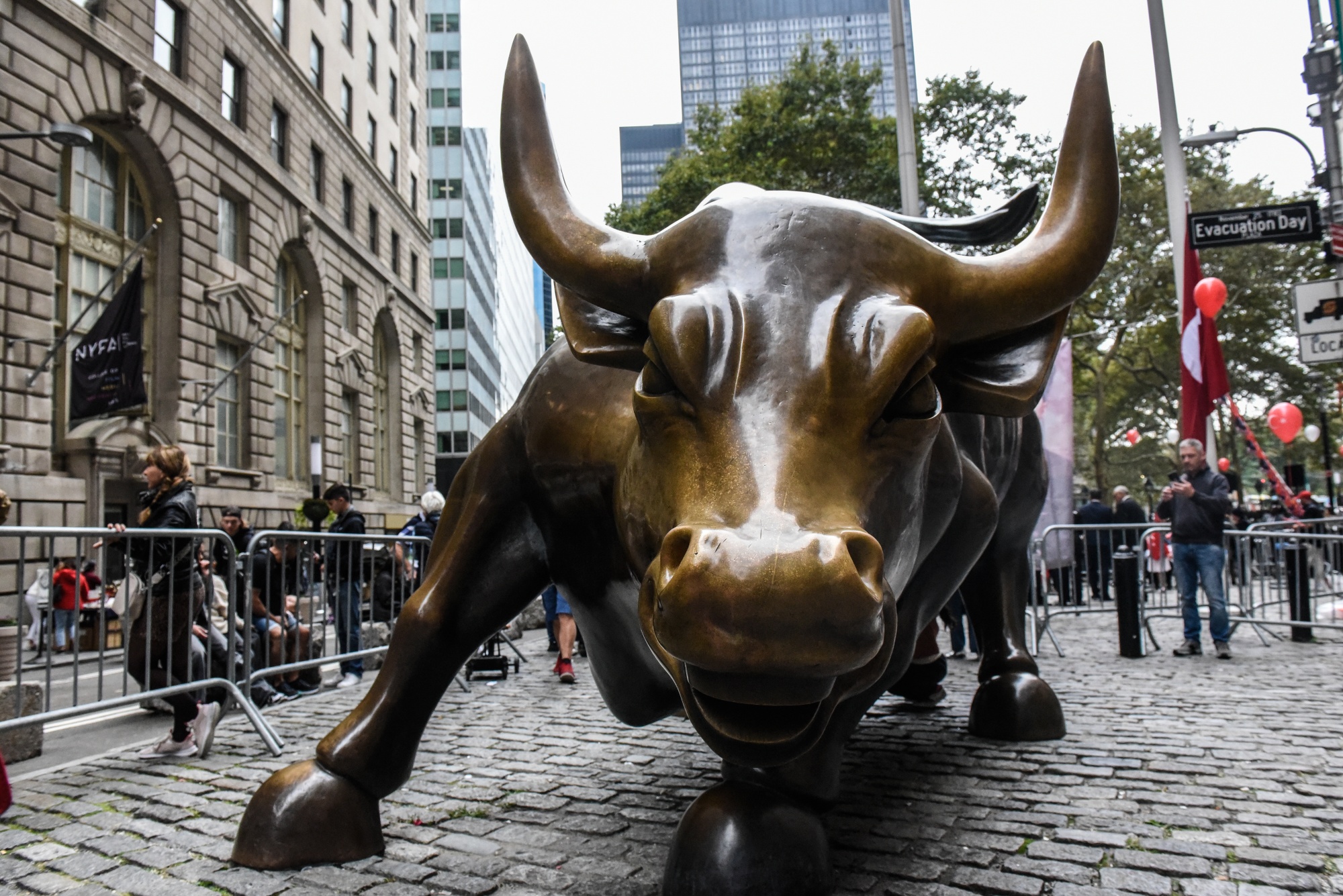 The Charging Bull near the NYSE.