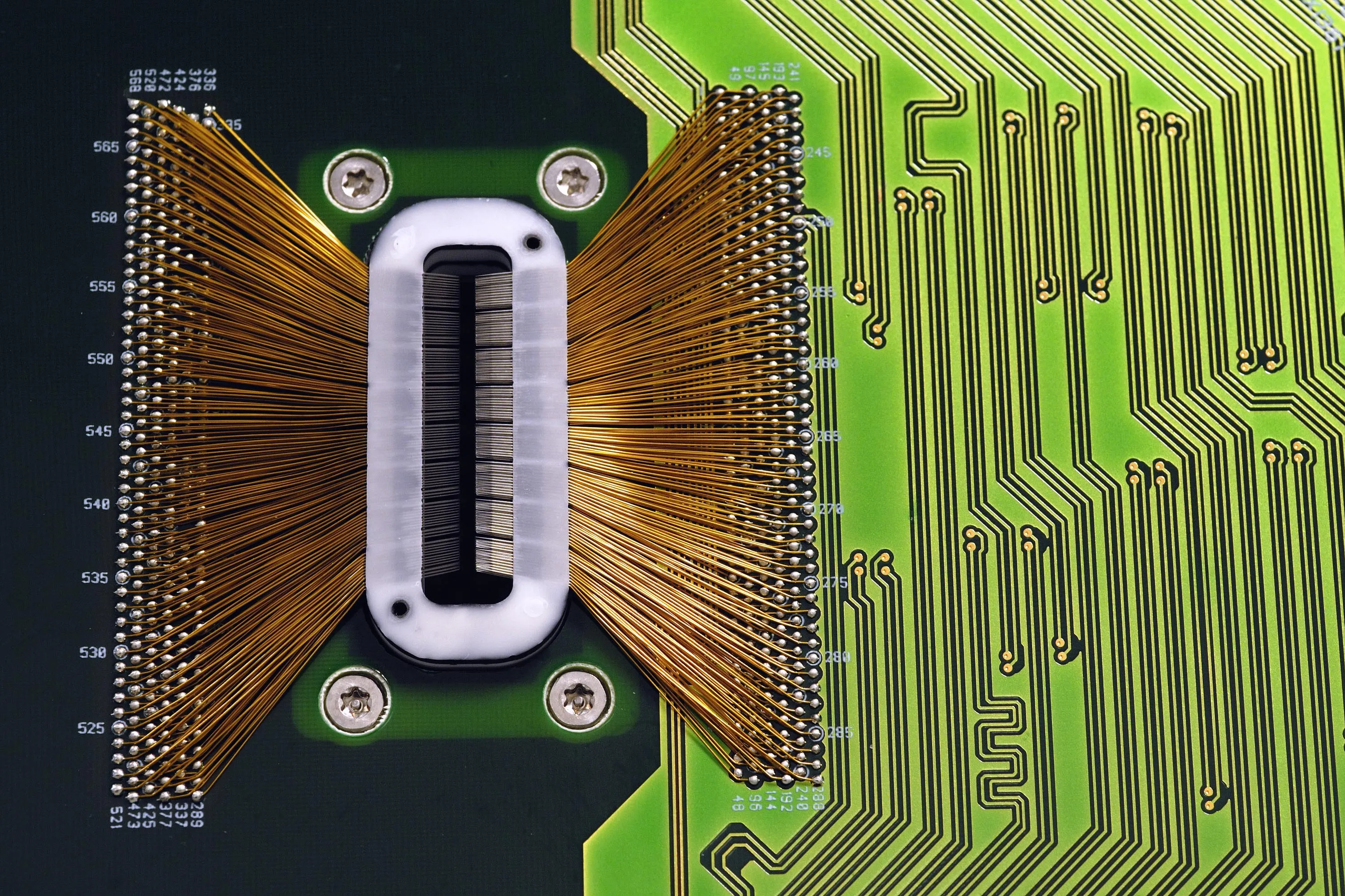 STMicroelectronics circuit at the company's factory in Grenoble.