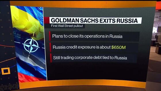 Goldman Sachs to Exit Russia in Wall Street’s First Pullout