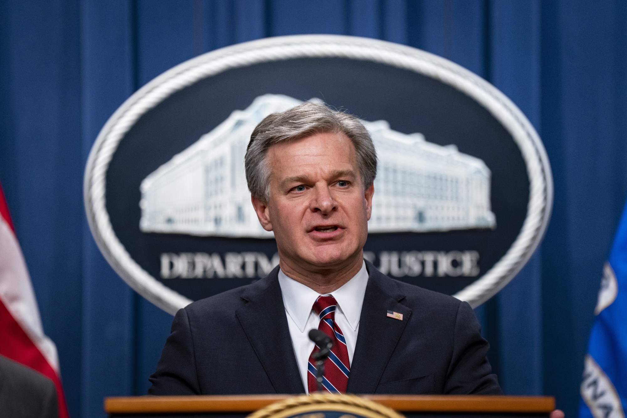 FBI Director Wray acknowledges bureau assessment that Covid-19