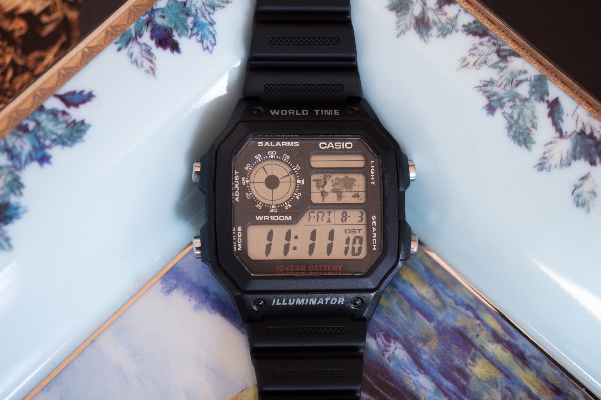 Casio AE1200WH-1A World Watch Review -