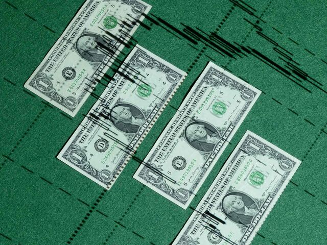 Photograph of US one dollar bills