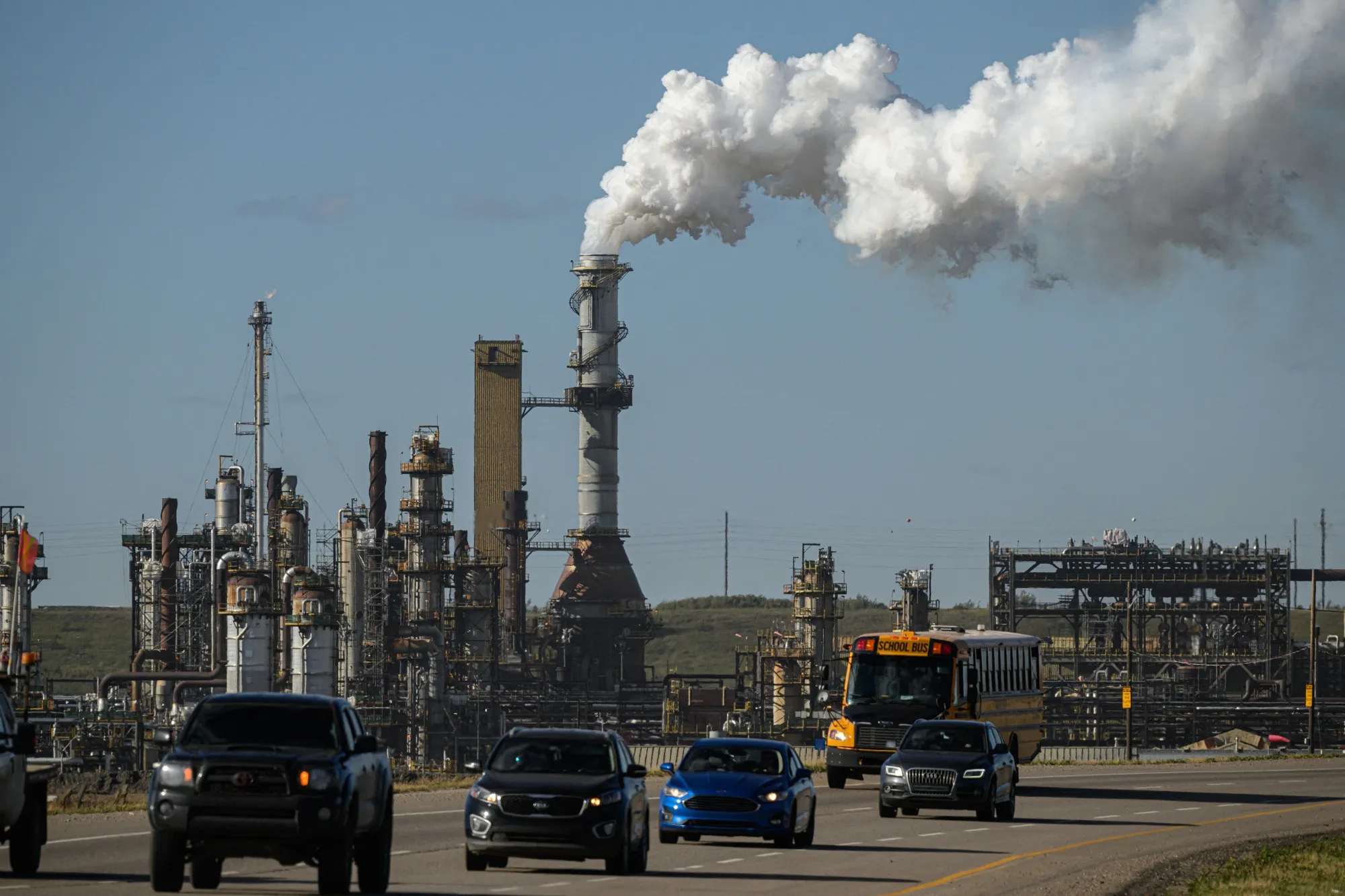An oil sands mining facility near Fort McKay, Alberta.