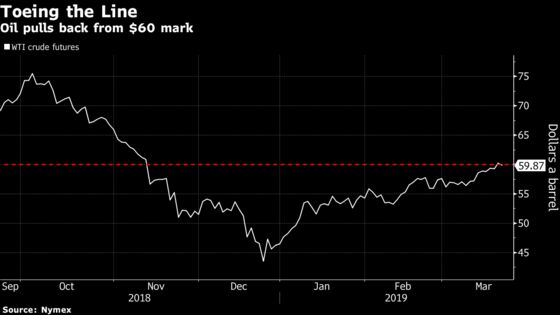 Oil Hovers Near $60 as Stronger Dollar Caps Supply-Driven Rally