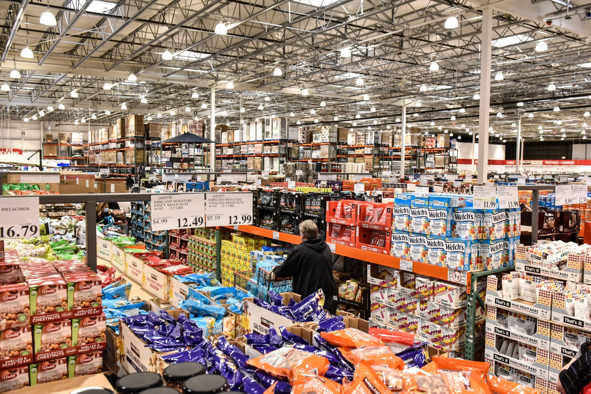 Customers shop at a store in New Jersey, US.