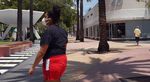 The Lincoln Road Mall normally busy with pedestrians and shoppers is seen nearly empty with the majority of businesses closed due efforts to contain COVID-19 on May 08, 2020 in Miami Beach, Florida. As the coronavirus pandemic forced businesses to close the unemployment rate has soared to 14.7 percent.