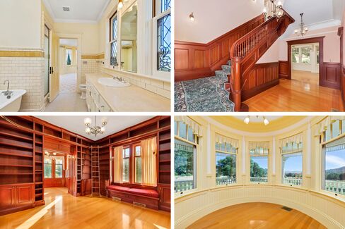 Interiors of the house at the Mendocino ranch.