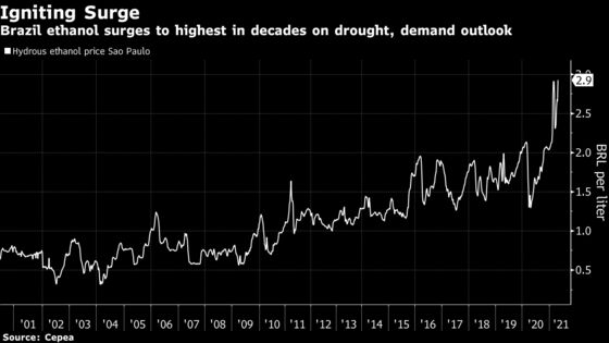 Global Sugar Shortage Could Get Worse as Brazilians Drive Again