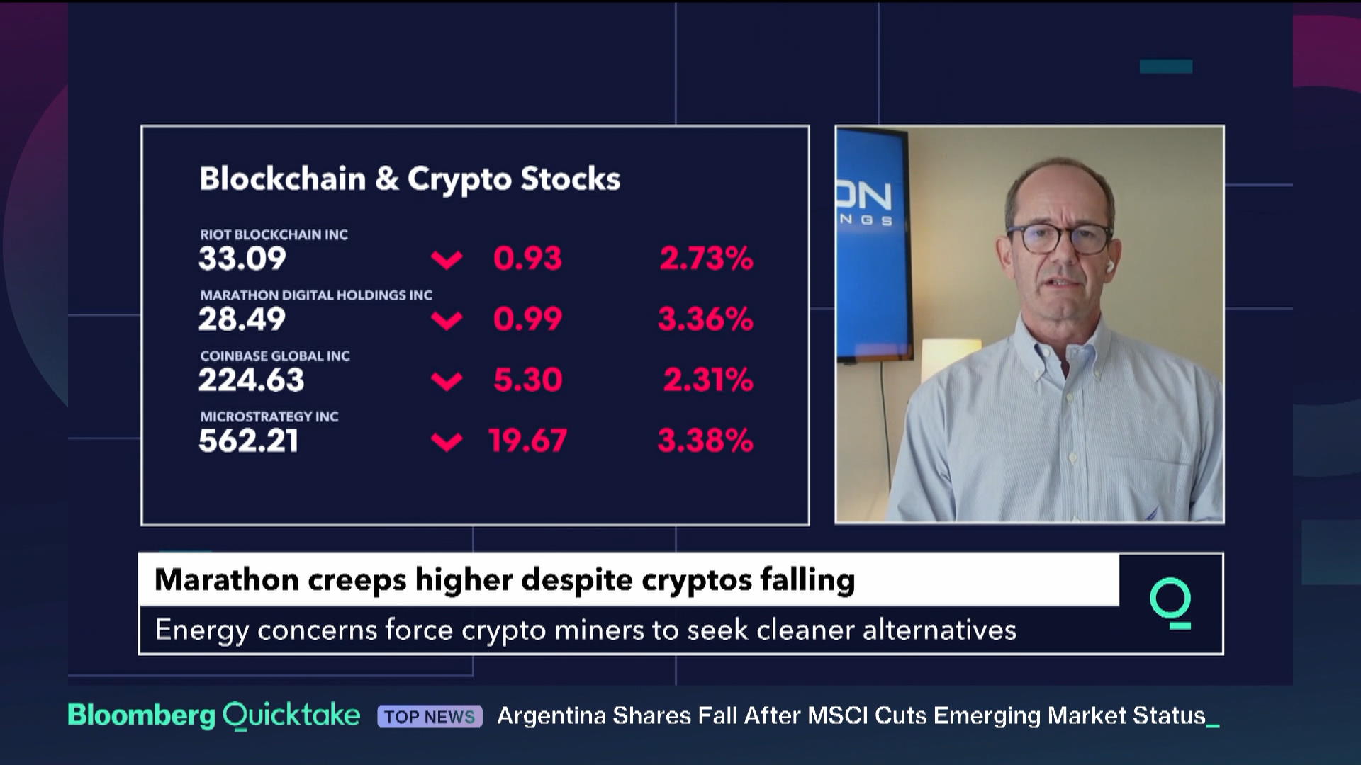 Watch Bitcoin Mining Will Be Greener, Says Marathon Digital CEO - Bloomberg