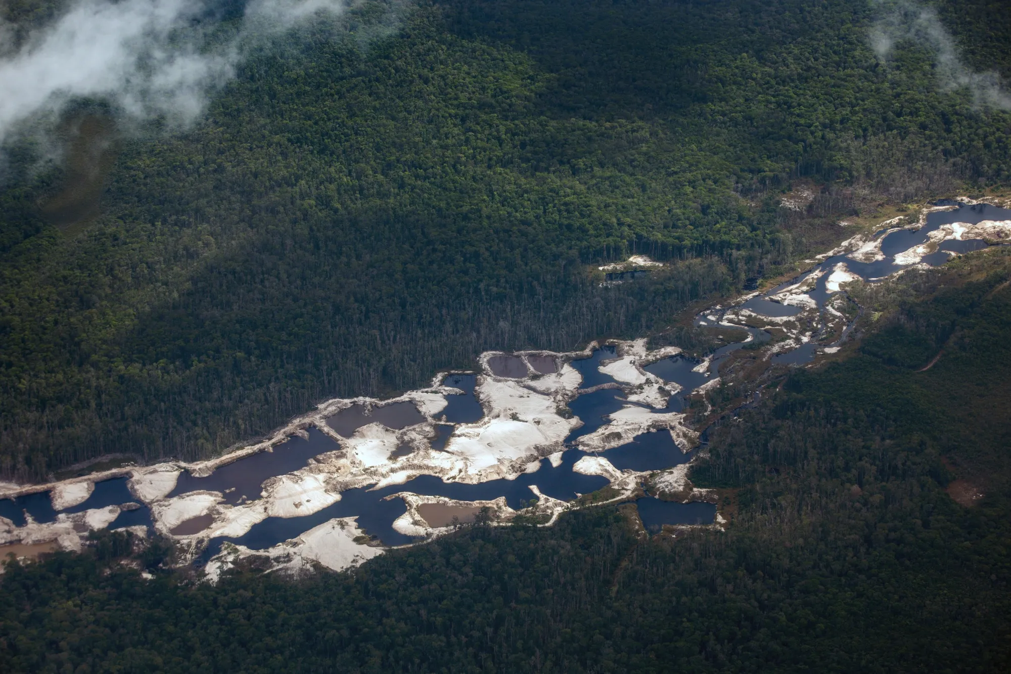 An aerial view of the Essequibo region.