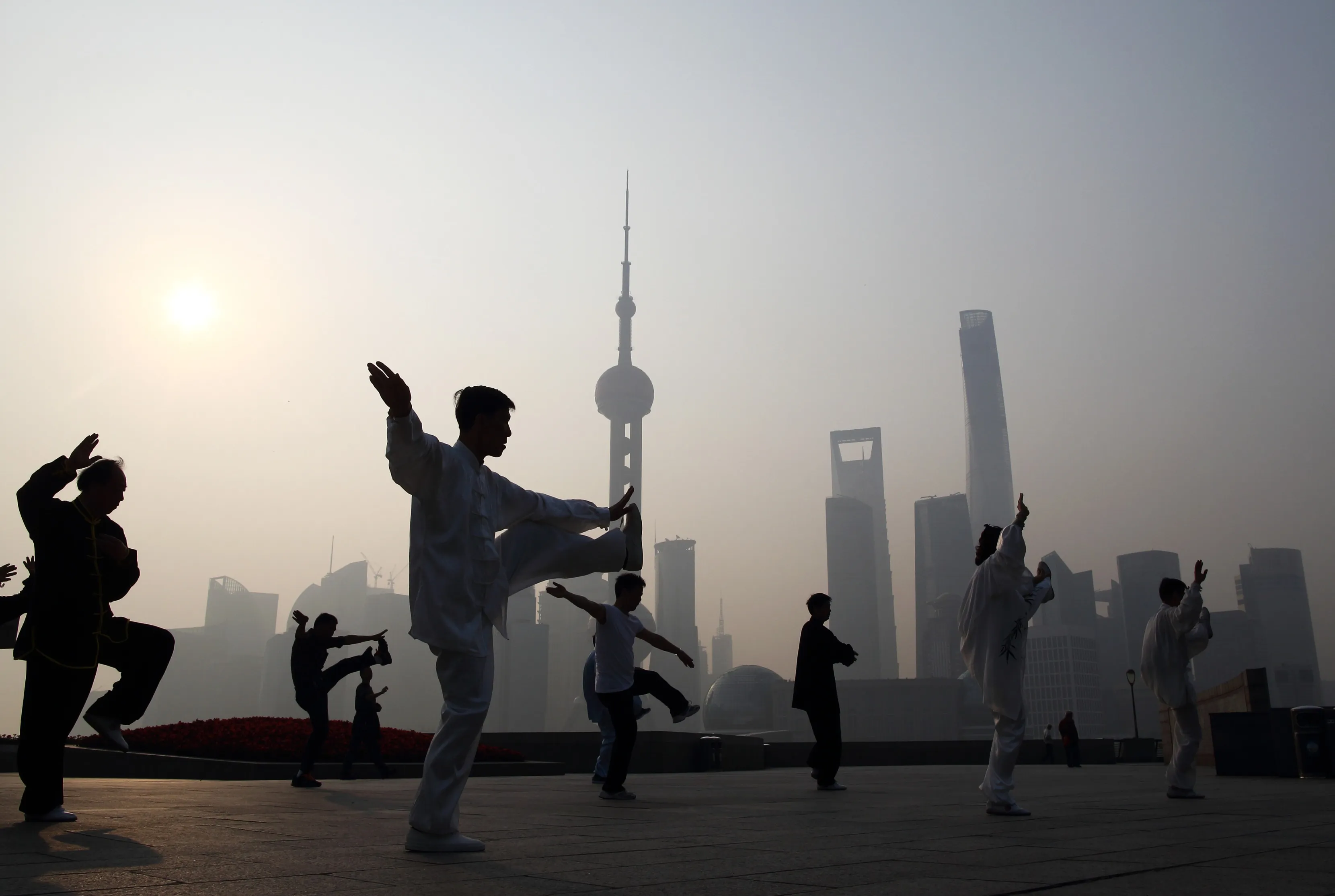 General Images Of Shanghai As The People's Bank of China Steps Up Support For Slowing Economy