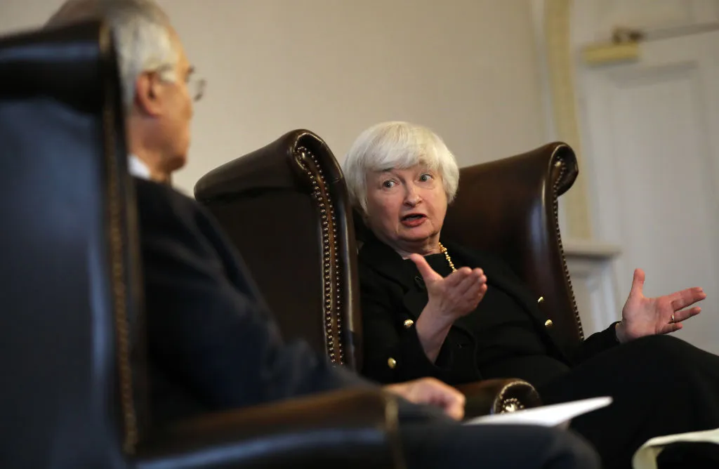 Janet Yellen leads the faithful.
