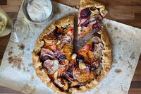 Roasted vegetable tart will stand out on any holiday table.