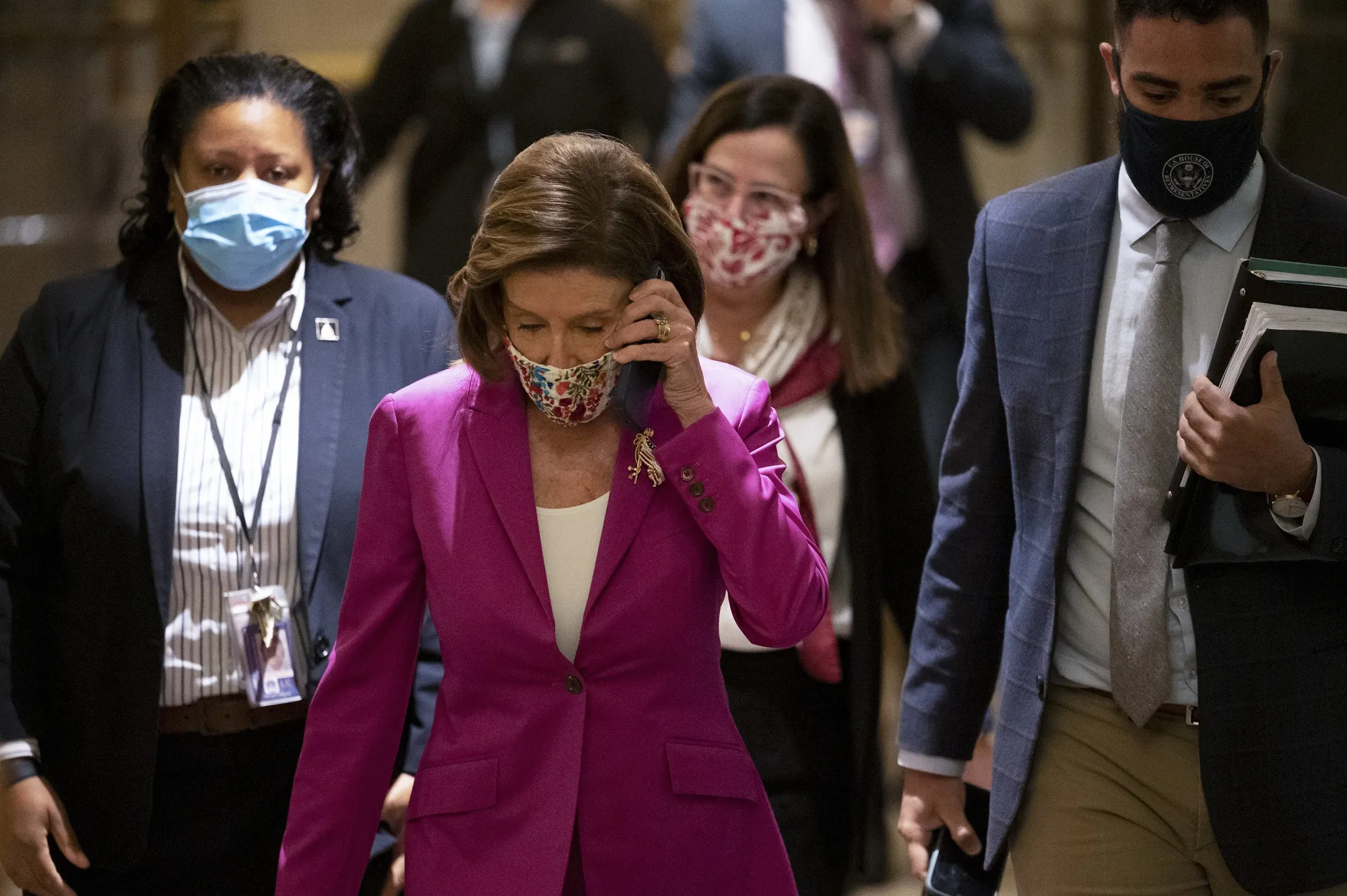 House Speaker Nancy Pelosi&nbsp;arrives to the U.S. Capitol on Nov. 5.&nbsp;
