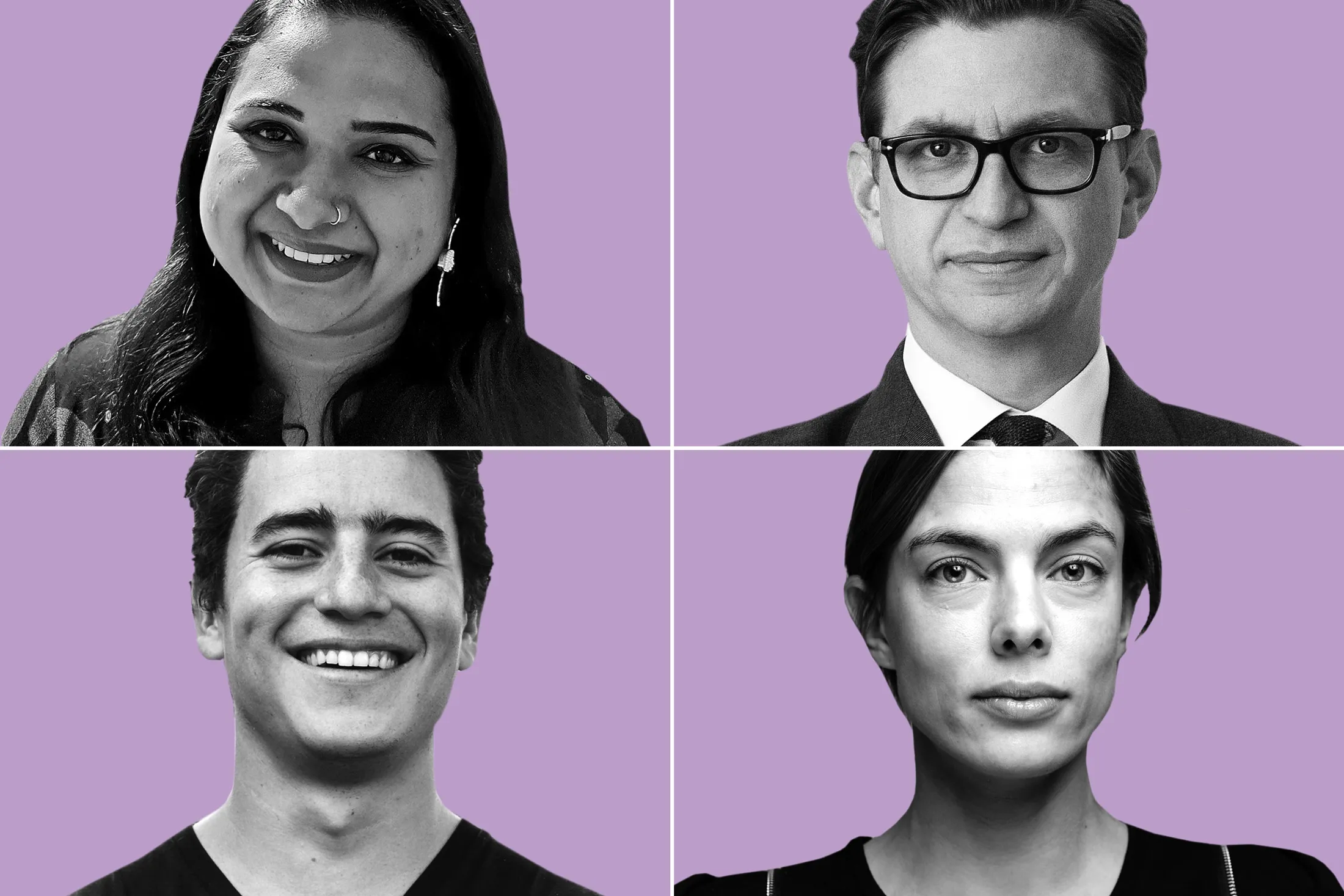 Clockwise from top left:&nbsp;Sandhya Sriram,&nbsp;Kieran Long,&nbsp;Henrietta Moon, and Simon Chamorro.