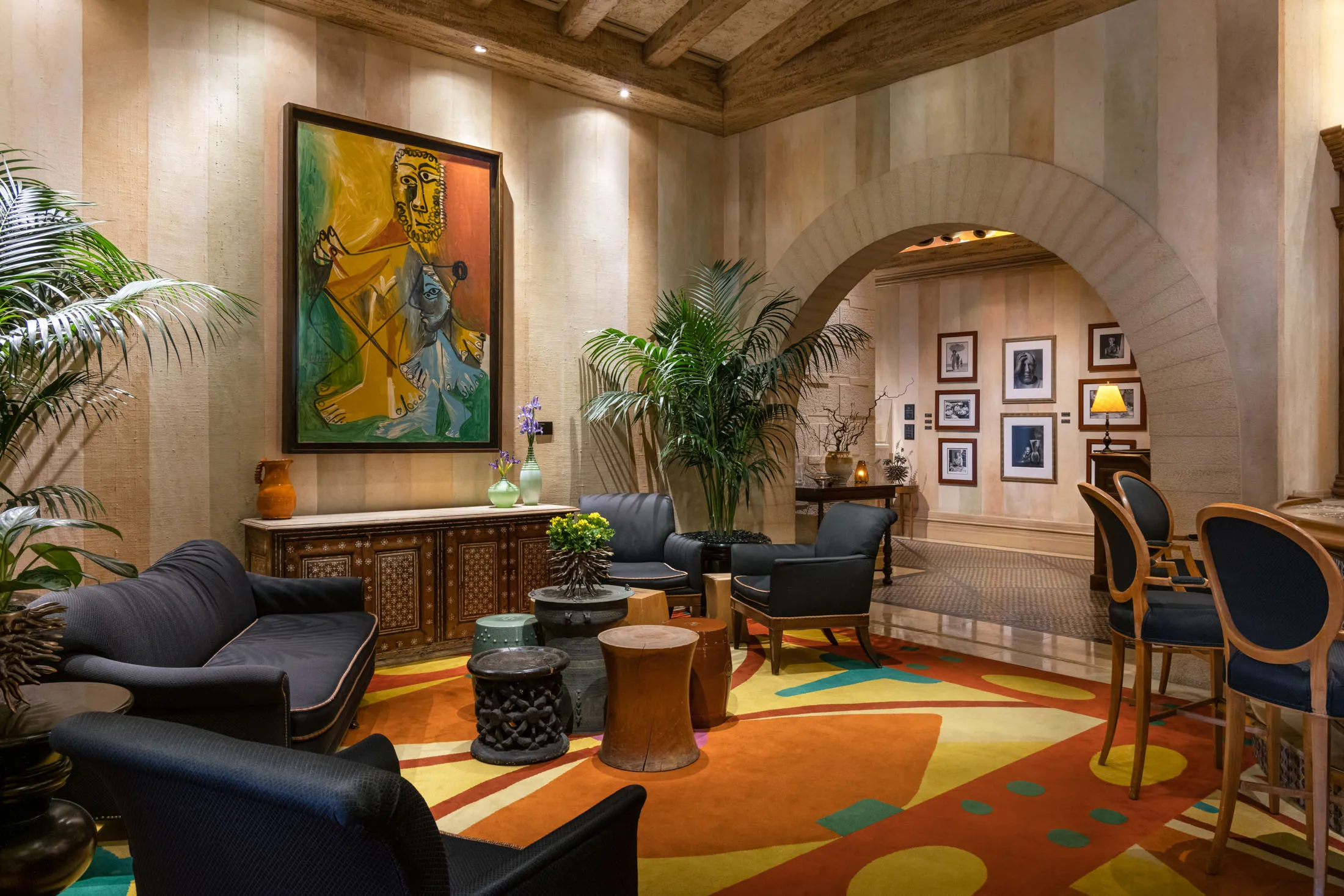 The Picasso restaurant in the Bellagio, where Picasso’s&nbsp;Homme et Enfant is on view.