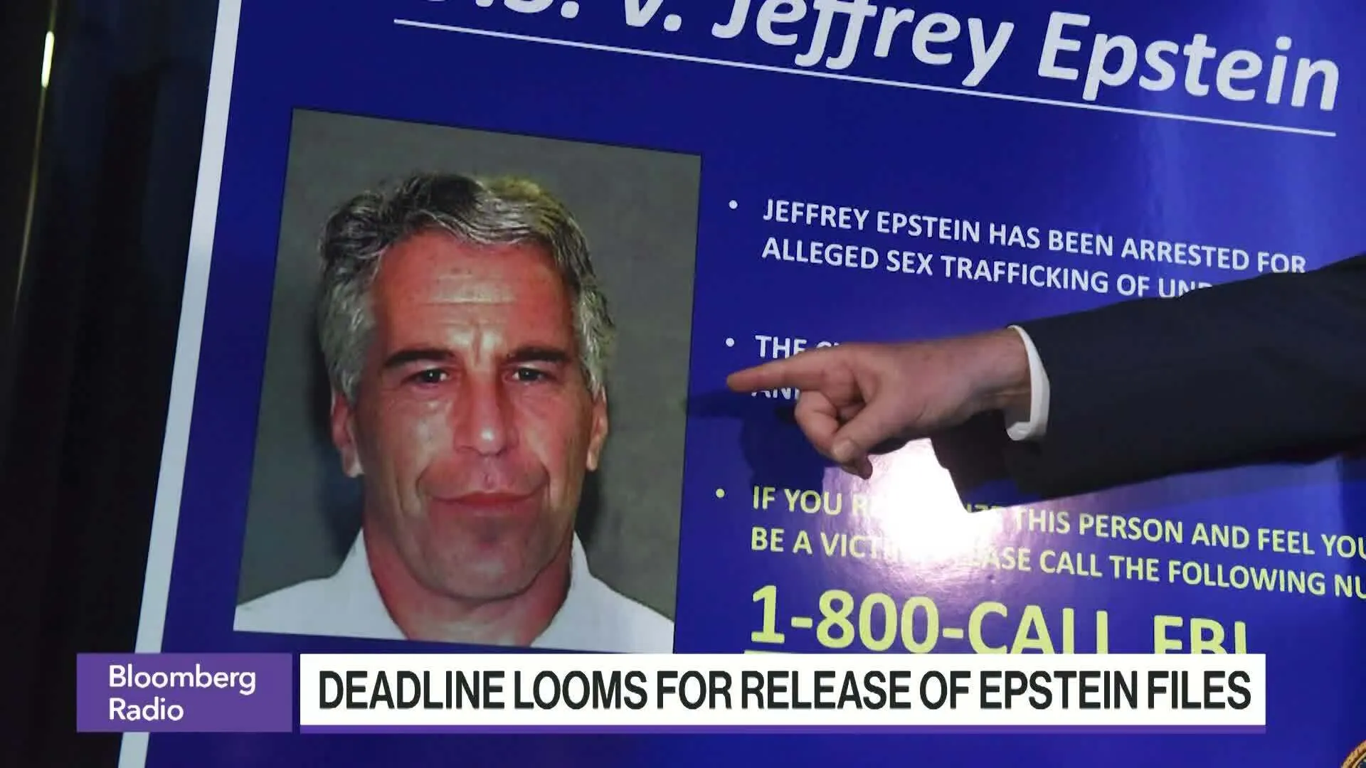 Watch DOJ Delays Some Epstein Files Ahead of Friday Deadline - Bloomberg