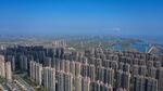 Apartment buildings at China Evergrande Group's Life in Venice real estate and tourism development in Qidong, Jiangsu province, China.