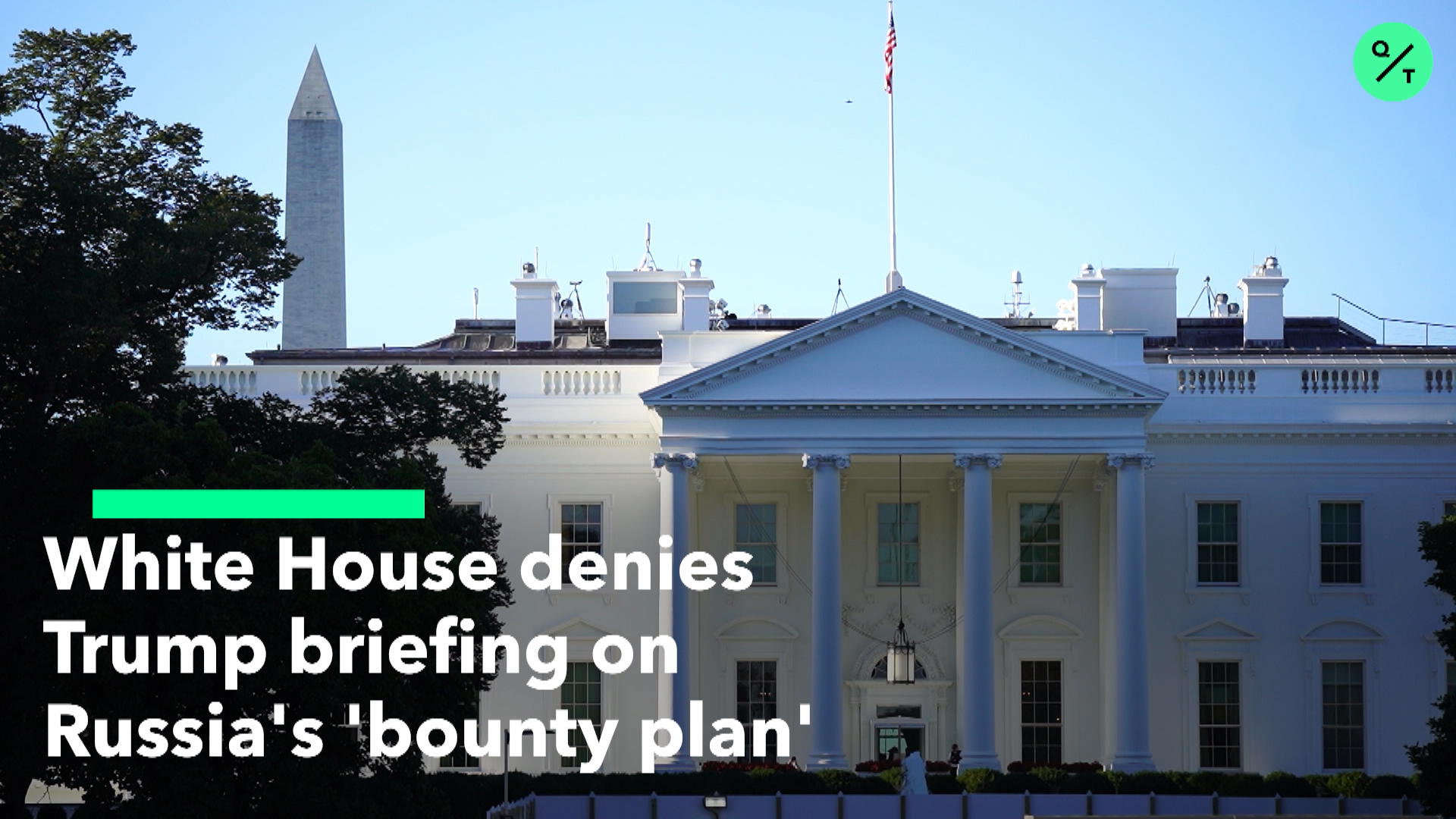 Watch White House Denies NYT 'Bounty' Report - Bloomberg