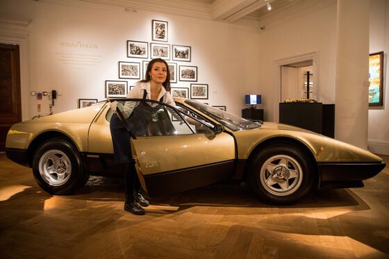Gold Ferrari, Kate Moss Bust Offered at ‘Midas Touch’ Auction