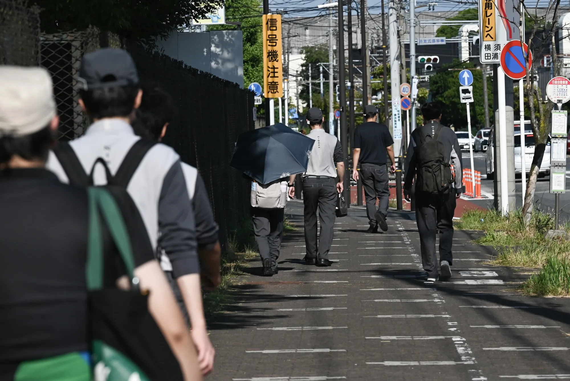 Workers&nbsp;in Yokosuka, Kanagawa Prefecture, Japan.