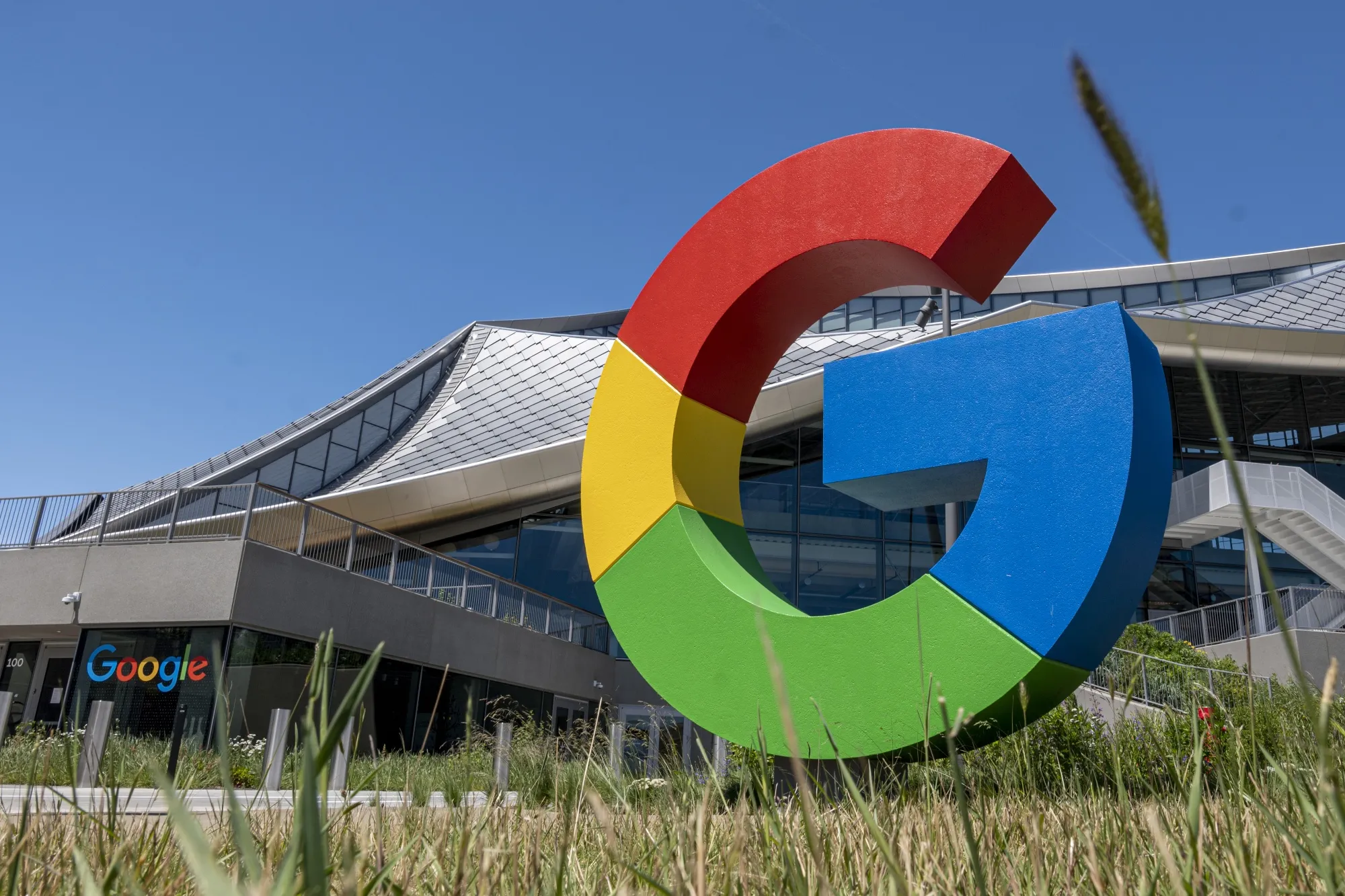 Google's new Bay View campus in Mountain View, California, US.