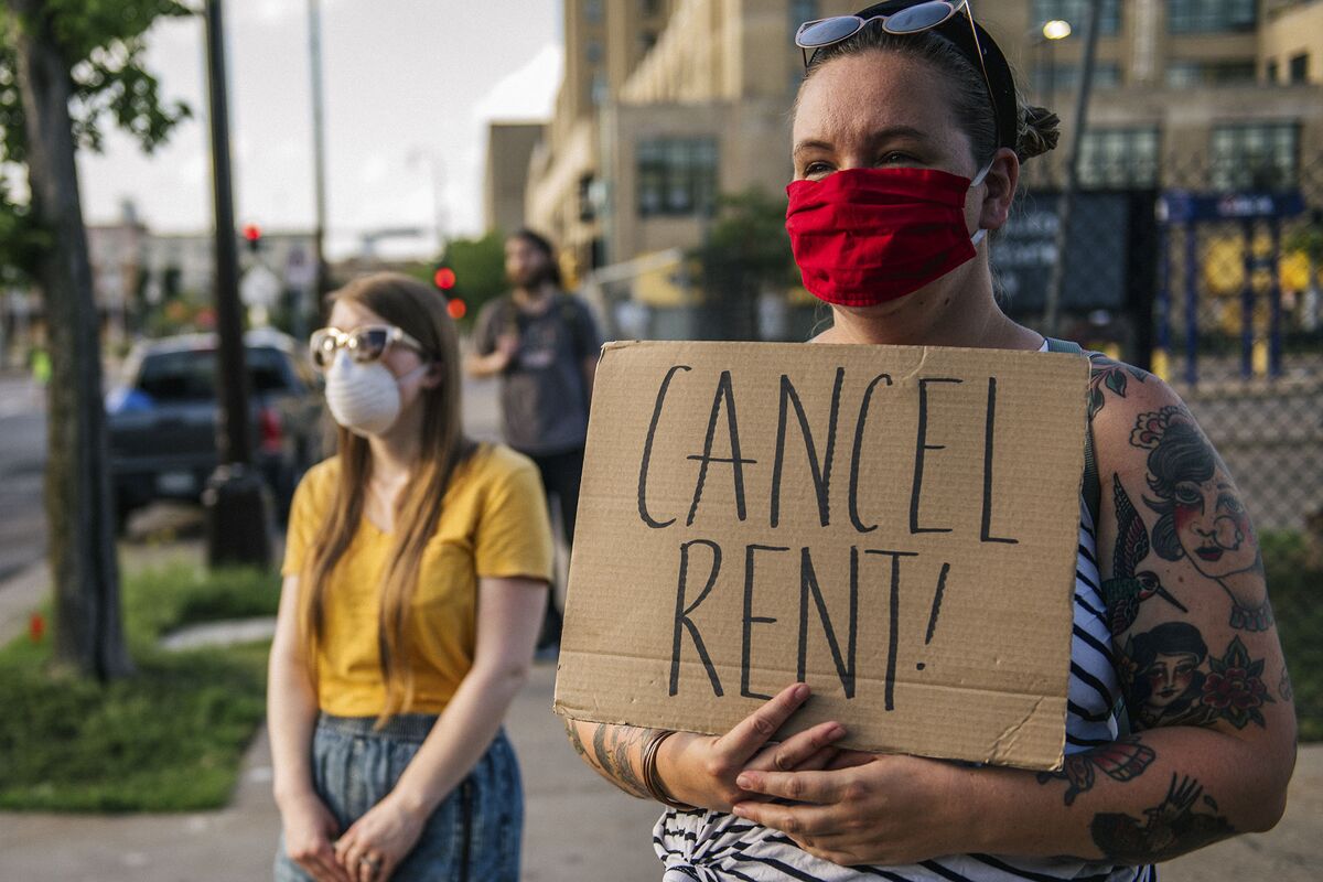 Overdue Rent People More Than 5% of Americans Didn’t Pay Rent, Mortgage in December - Bloomberg