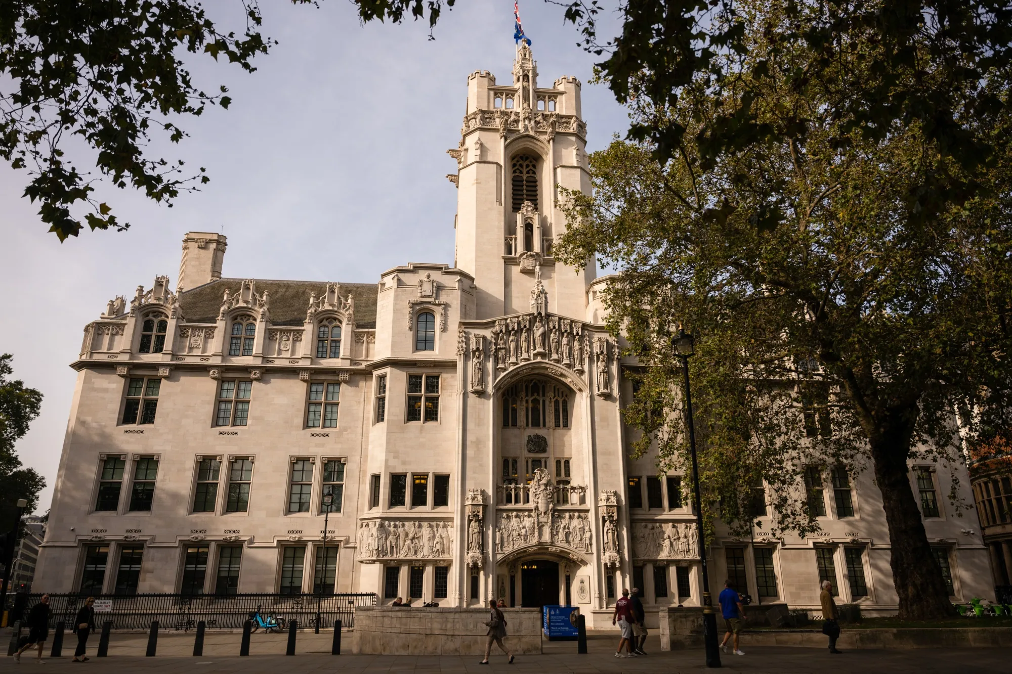 The Supreme Court building in London.