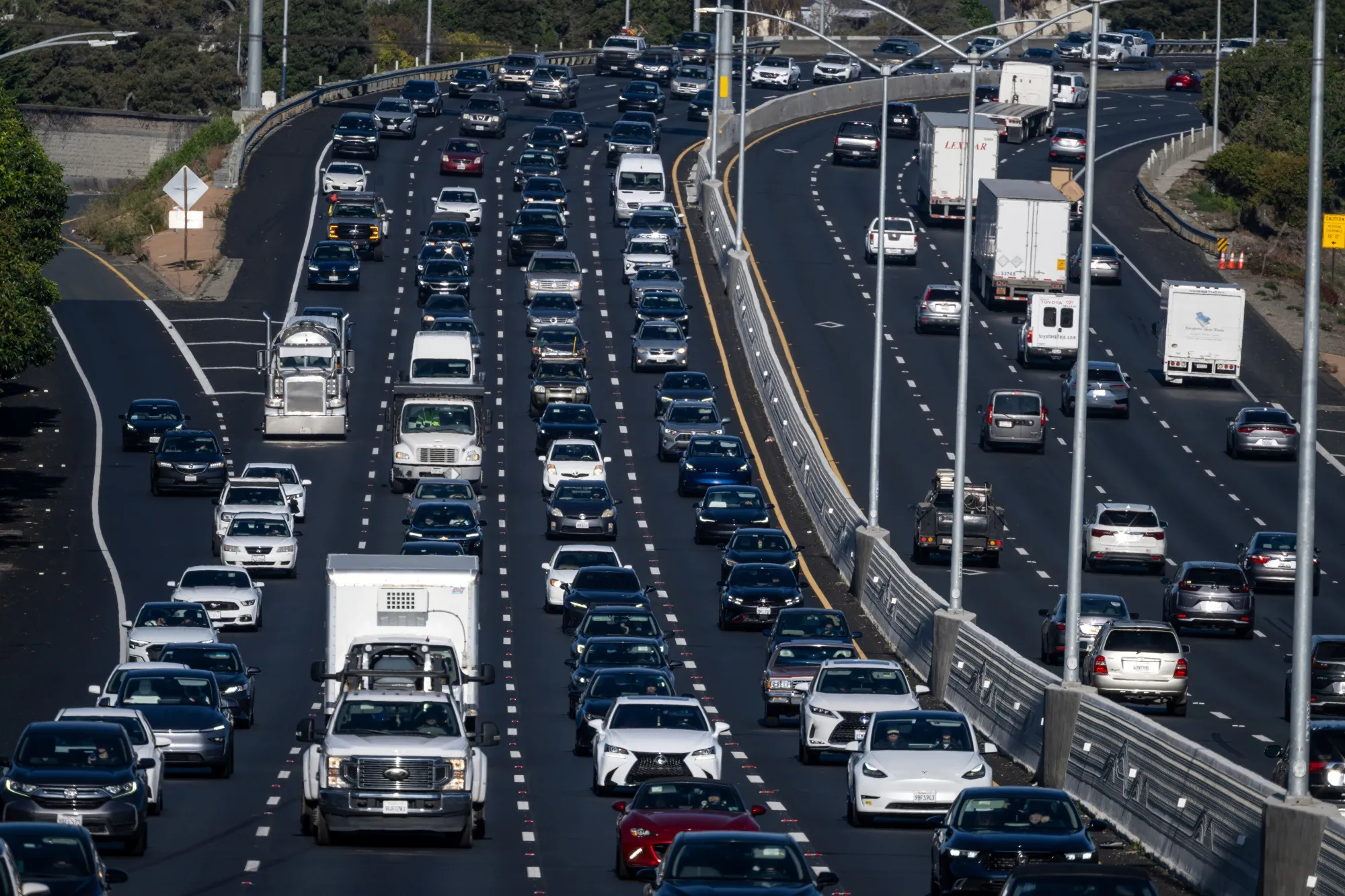 Traffic in San Pablo, California.