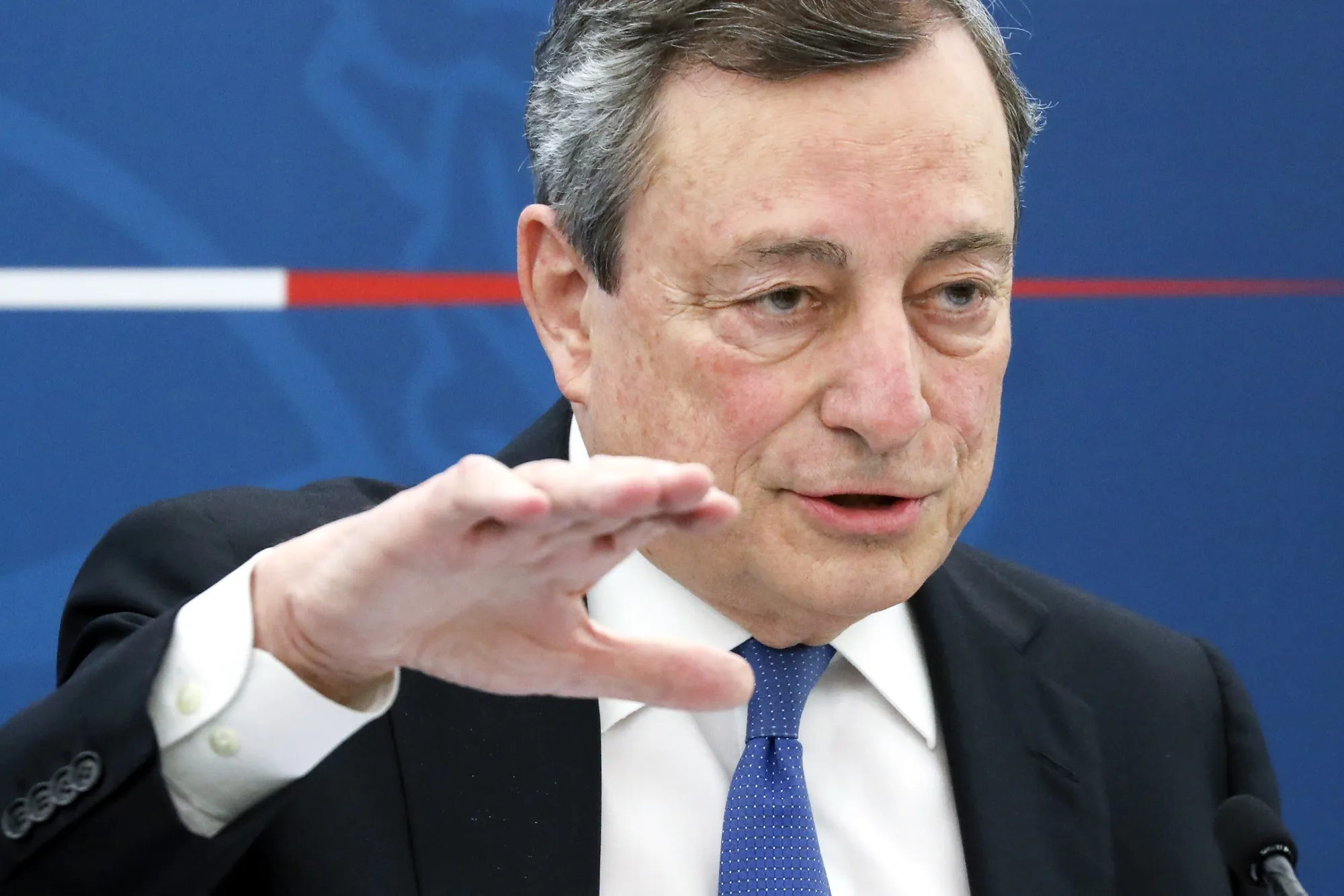 Italy's Prime Minister Mario Draghi News Conference