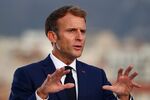 French President Emmanuel Macron speaks at the Palais du Pharo,&nbsp;in Marseille, on Sept. 2.&nbsp;