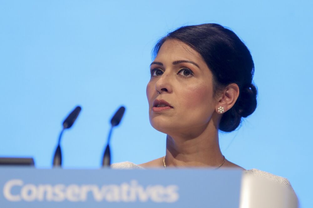U K S Priti Patel Sued Over Bullying Claims By Home Office Head Bloomberg