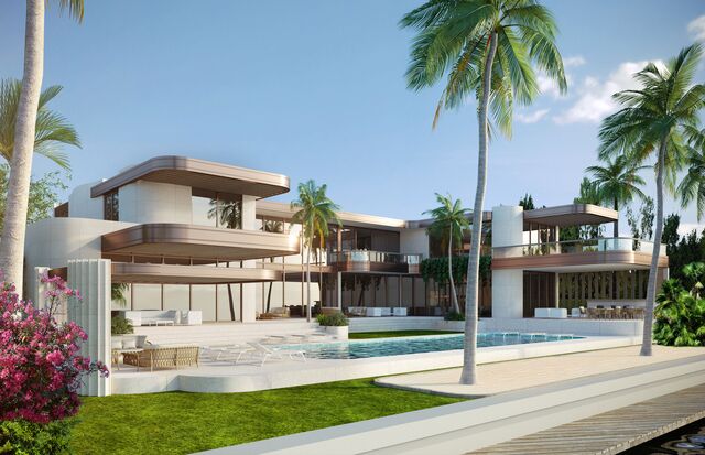 Glaser is building a new waterfront mansion designed by architect Kobi Karp, replacing a now-demolished estate owned by Jeffrey Epstein.