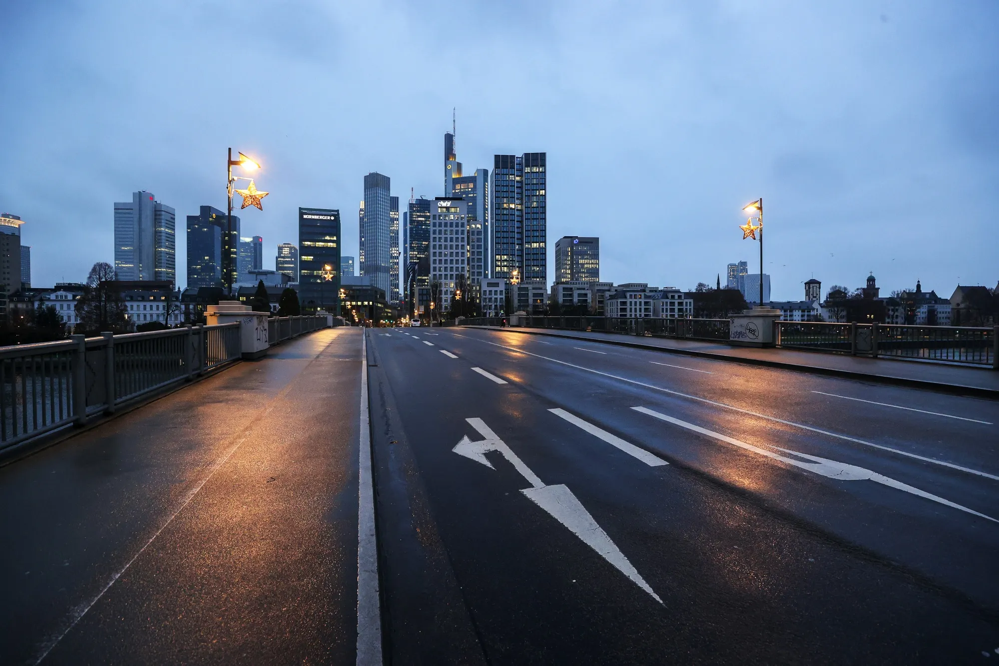 First Working Day of 2021 In Germany's Financial Capital 