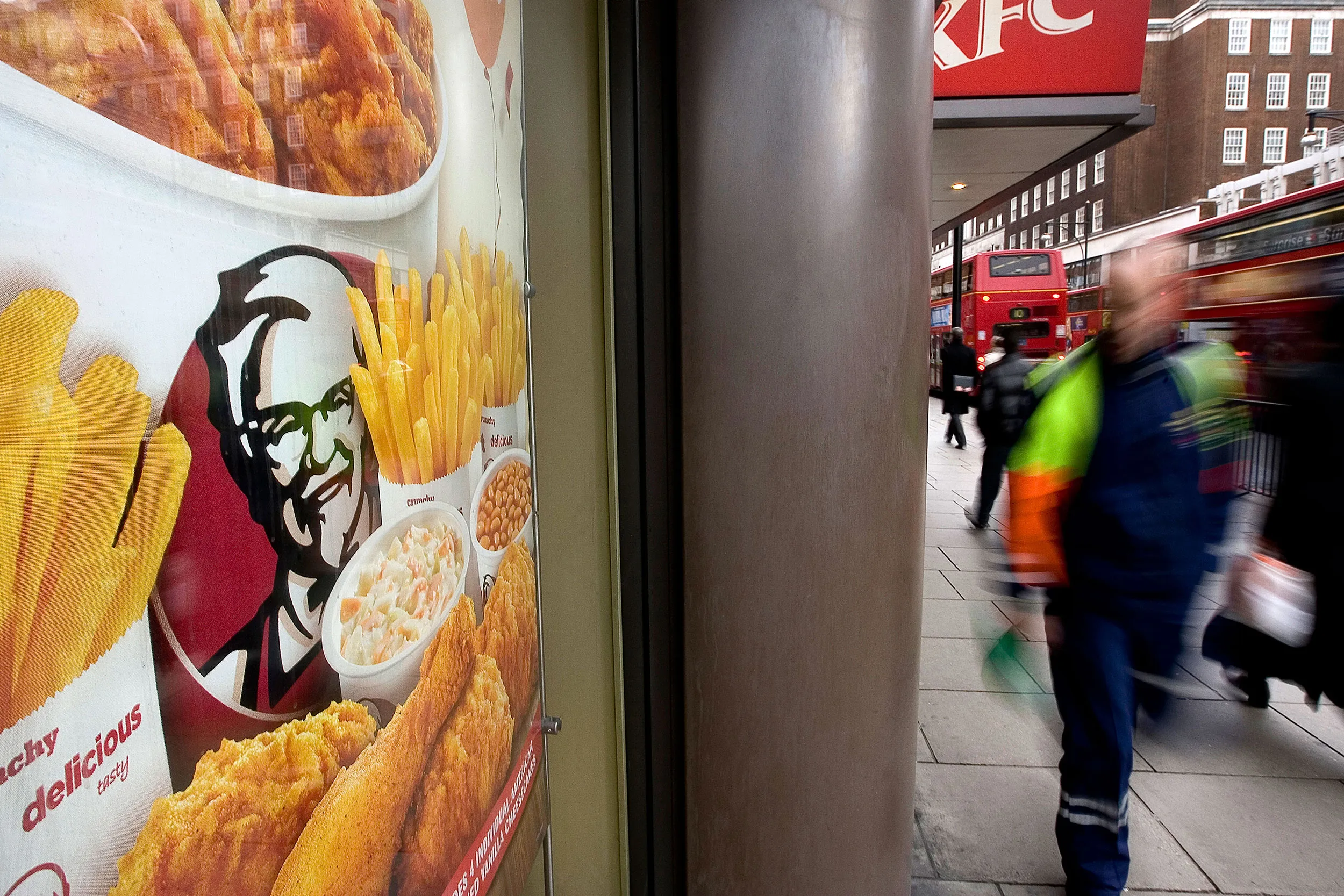 A KFC restaurant in London.
