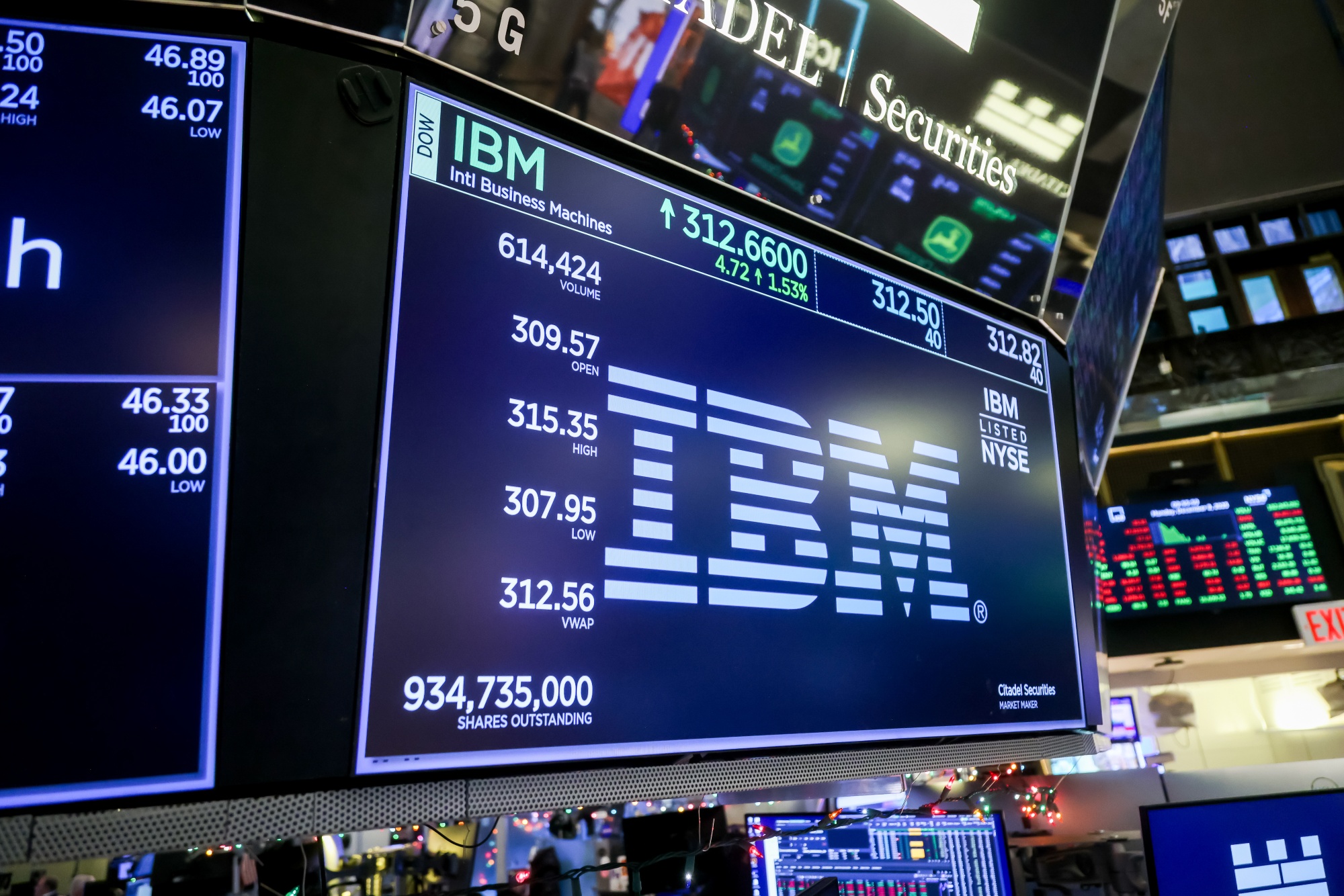 Image associated with story "‘We Faltered’: IBM Plunges Most Since at Least 1968 on Miss"