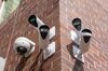 Verkada security cameras at  the company's headquarters in San Mateo, California, on March 10.