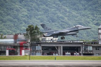 Taiwan President Lai Cheng-te during the Annual Han Kuang Military Exercise