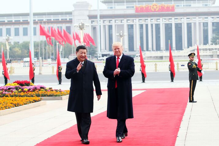 CHINA-BEIJING-XI JINPING-TRUMP-WELCOME CEREMONY (CN)
