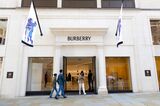 The Burberry  luxury boutique on Bond Street in London.