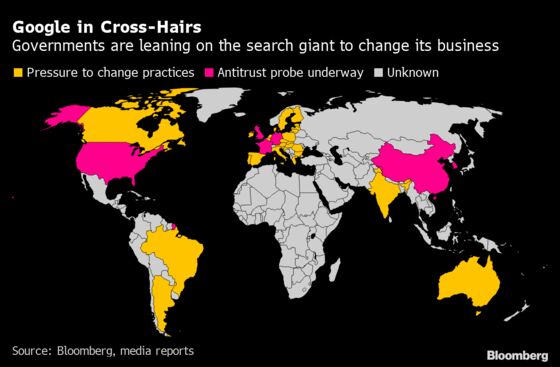 Google Comes Under Fire Abroad as U.S. Prepares Antitrust Case
